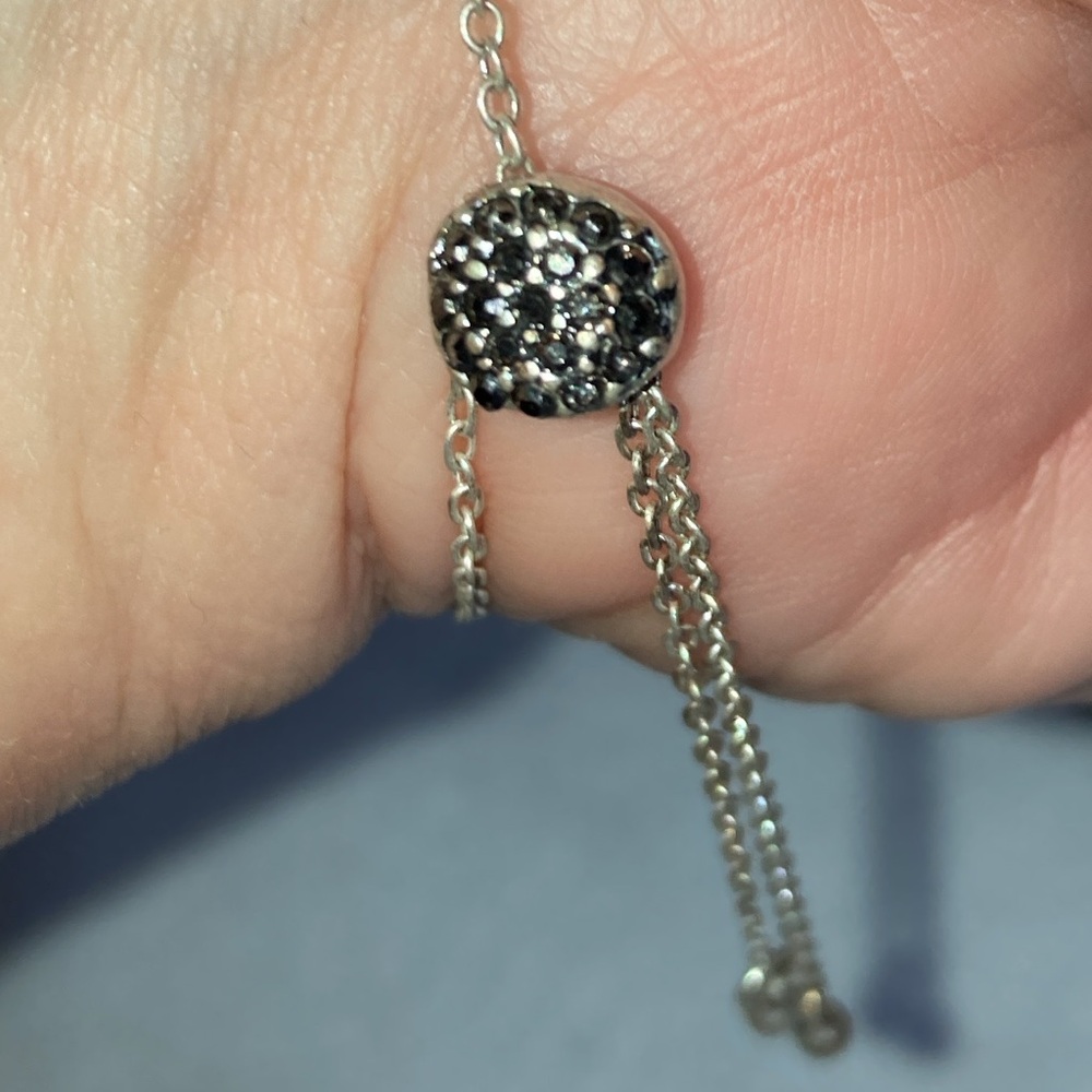 ADJUSTABLE SILVER PLATED "COUNT YOUR BLESSINGS" BRACELET - Picture 4 of 10